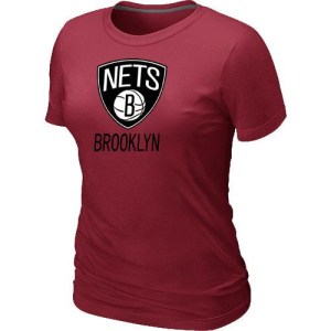 Brooklyn Nets Red Big & Tall Primary Logo T-Shirt - - Women's