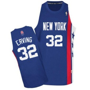 Brooklyn Nets Authentic Blue Julius Erving ABA Retro Throwback Jersey - Men's