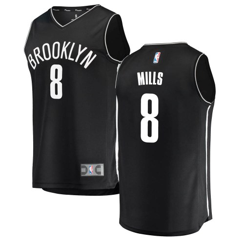 Brooklyn Nets Black Patty Mills Fast Break Jersey - Icon Edition - Youth