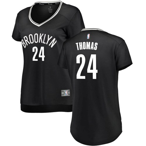 Brooklyn Nets Black Cam Thomas Fast Break Jersey - Icon Edition - Women's